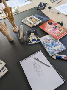 Taller de dibujar manga en Academia WAHED