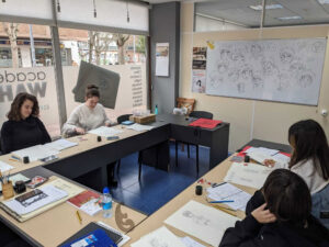 Taller de dibujar manga en Academia WAHED
