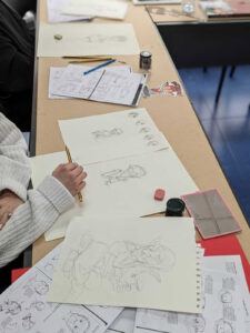 Taller de dibujar manga en Academia WAHED